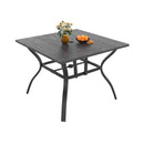 Alora 5-Piece Outdoor Dining Set With 4 Heavy-Duty Chairs And Square Table With Umbrella Hole [UMBRELLA NOT INCLUDED] (SAK93546) by SAKSBY WHOLESALE