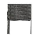 Alora 5-Piece Wicker Patio Bar Set With Cushions & Acacia Table (SAK26801) by SAKSBY WHOLESALE