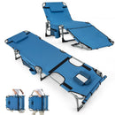5-position Outdoor Folding Chaise Lounge Chair by LJGDeals