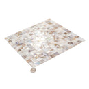 White Beige 12x12 Polished Square Shell Mother of Pearl Mosaic Tile (20 pack, 19.34 sq ft/case)
