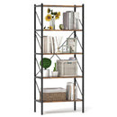 5-Tier Bookshelf with Open Shelves and Heavy Duty Metal Frame by LJGDeals