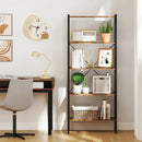 5-Tier Bookshelf with Open Shelves and Heavy Duty Metal Frame by LJGDeals