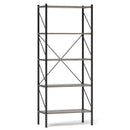 5-Tier Bookshelf with Open Shelves and Heavy Duty Metal Frame by LJGDeals