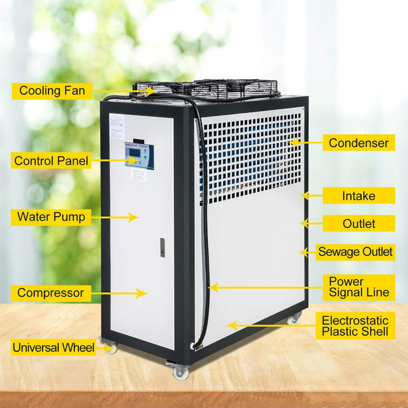 Smart Air-Cooled SS Industrial Water Chiller With LCD Display (SAK26458)