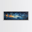 Framed Canvas Print Of The Universe, Space Exploration, Galaxy Print, Astronomical Gift, Room Decor, FREE SHIPPING