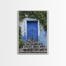Change2 Mexican Wall Art, Colorful Mexican Door Architecture Painting Framed Canvas Print, Traditional Hacienda Architecture, Ready To Hang