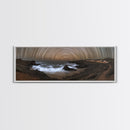 Starry Night Time Lapse Photography Style Print, Panoramic Wall Art, Unique Home Decor, Tilt Of The Earth's Axis