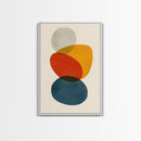 White Background Large Abstract Canvas Wall Art Framed Canvas Print Modern Abstract Painting Print Boho and Minimalist Office Art