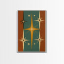 Mid-Century Modern Star Burst Wall Art, Home Decor Wall Art, Atomic Age Home Decor, 1950s Style Art