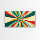 Large Mid-Century Canvas Print Wall Art For Living Room - Framed Canvas Art - MCM Modern Abstract Painting Geometric Wall Art