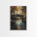 Fly Fishing Art Print on Canvas - Outdoors Gift Idea - Gift For Dad - Fly Fishing Art - Fly Fishing Painting - Trout Fishing - Outdoorsman Gift