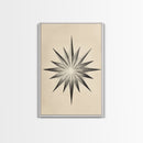 The North Star Canvas Print - Framed Canvas - Minimalist Christmas Art - Boho Christmas Art - Rustic Christmas Art