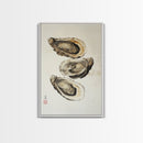 Wabi Sabi Oyster Pearl Watercolor Painting Print, Coastal Art, Gift For Her Or Him, Japanese style Artwork, Oyster Shell Painting, Oyster Art