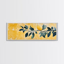 The Lemon Tree Framed Canvas Print, Horizontal Panoramic Wall Art, Kitchen Decor, Gift For Her, Lemon Tree Painting Wall Art