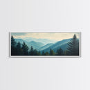 Mountain Painting Print, Mountain Art, Panoramic Wall Art, Extra Wide Horizontal Art, Ultra Wide Wall Art, Blue Ridge Mountains Painting