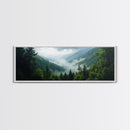 Emerald Green Mountain Landscape Wall Art Canvas Blue Ridge Mountains Print Extra Large Wall Art For Living Room Above Sofa