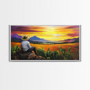 Oil Painting Print of an El Campesino - Mexican American Wall Art - Framed Canvas Print - Mexican Folk Art - Chicano Wall Art - Mexicano Art