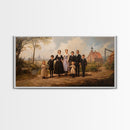 Dutch Family Painting Canvas Print, Funky Wall Art, Dutch Family Wall, Dutch Style Art