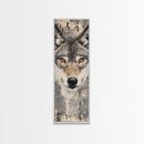 Canvas Print of Wolf Eyes Close-Up, Moody Art, Above Couch Art, Rustic Wall Art, Therapy Art, Wildlife Inspired