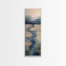 Framed Canvas Print Nature-Inspired Marsh Painting Landscape Painting Wabi Sabi Art Guest Room Art Rustic Decor Perfect Above Sofa Accent