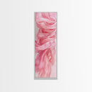 Flowing Pink Fabric Framed Canvas Print Pink Abstract Art Feminine Minimalist Decor Light Pink Wall Art Bedroom Living Room Aesthetic