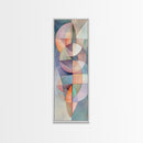 Geometric Abstract Framed Canvas Print Pastel Colorful Wall Art Matisse Inspired Decor Living Room Art Modern Home Accent