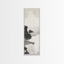 Tranquil Coastal Rocks Canvas Print Nautical Wall Art Minimalist Art Seascape Art Bedroom or Living Room Rustic Coastal Decor Piece
