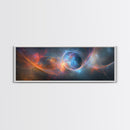 Vibrant Abstract Space Framed Canvas Print Painting Prints Modern Minimalist Wall Art Living Room Horizontal Decor
