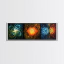 Radiant Mandala Canvas Print Sacred Geometry Art Wildflower Painting Bold Statement Wall Art Bedroom Modern Living Room Decor