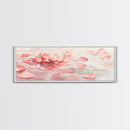 Lotus Petal Canvas Print, Wabi Sabi Wall Art, Light Pink Nature-Inspired Art, Bedroom or Yoga Room Decor, Serene Feminine Artwork