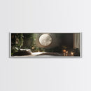 Zen Canvas Print Minimalist Indoor Jungle Art Peaceful Boho Decor Relaxing Yoga Art Bedroom Wall Art Nature Inspired