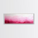 Soft Gradient Canvas Print Horizontal Light Pink Wall Art Minimalist Boho Bedroom Rustic Farmhouse Decor Above Bed Pastel Design
