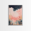 Moody dark romance painting with gold accents framed canvas print autumn-inspired wall decor rustic wabi sabi art farmhouse gift
