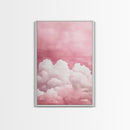 Dreamy Pink Clouds Canvas Print Light and Airy Minimalist Art Above Bed Wall Art Guest Room Decor Rustic Aesthetic Fall Accent Gift