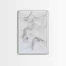 Black White Line Art Canvas Print Minimalist Geometric Wall Decor Modern Zen Artwork Above Couch Gift Idea Stylish Home Accent