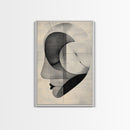 Golden Ratio Inspired Abstract Canvas Print Minimalist Monochrome Wall Art Unique Geometric Home Decor Artistic Gift Design