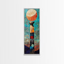Abstract Moon, geometric wall art, wabi sabi art, sacred geometry wall art, zen wall art, abstract decor, modern painting