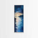 Sunset Over Water, Horizon Painting, Moody Art, Coastal Landscape Art, Guest Room Art, Nautical Decor, Canvas Print