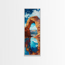 Red Rock Arch, Southwest Wall Art, Joshua Tree Art, Desert Landscape, Nature Painting, Extra Wide Art, Living Room Art