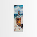 Whiskey Bottle, Espresso Martini Wall Art, Cocktail Art, Moody Art, Rustic Art, Gift Idea for Him, Framed Canvas Print, Bar Wall Art