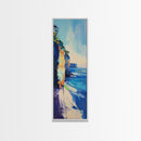 Seascape Painting, Coastal Wall Art, Nautical Decor, Ocean Waves Art, Tall Narrow Art, Canvas Print, Rustic Wall Art, Gift Idea