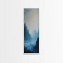 Misty Seascape, Nautical Wall Art, Moody Art, Coastal Decor, Landscape Painting, Canvas Print, Above Bed Wall Art, Gift Idea