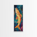 Vibrant, Fish Painting, Framed Canvas Print, koi fish painting, nautical painting, fly fishing art, coastal wall art, rustic decor, unique gift idea