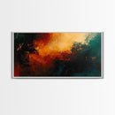 Moody Abstract Art, Dark Romance Painting, Ozymandias Art, Framed Canvas Print, Rustic Decor, Textured Canvas, Bold Art Statement