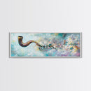 Abstract Smoke Pipe Art Canvas Print - Surreal Colorful Painting, Fantasy Wall Decor, Boho Home Aesthetic, Bar Lounge Art