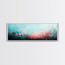 Dreamy Floral Poppy Field Canvas Print, Boho Wall Art, Nature Botanical Decor, Feminine Aesthetic Painting, Bedroom Wall Art