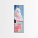 Sunset Reflection, Pastel Clouds, Serene Landscape, Canvas Print, Tranquil Art, Modern Home Decor, Office Wall Art, Beach House Style