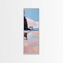 Tranquil Beach Scene, Coastal Canvas Print, Landscape Art, Sunset Decor, Serene Wall Art, Living Room Artwork, Beach Aesthetic