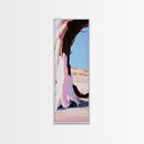 Desert Arch, Pink Sand, Minimalist Landscape, Framed Canvas Print, Boho Wall Art, Southwest Decor, Living Room Art, Nature Inspired