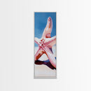Starfish Closeup, Ocean Life, Coastal Aesthetic, Canvas Print, Beach House Wall Art, Summer Decor, Nautical Theme, Bathroom Artwork